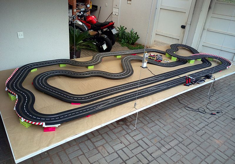 132 slot car track layout
